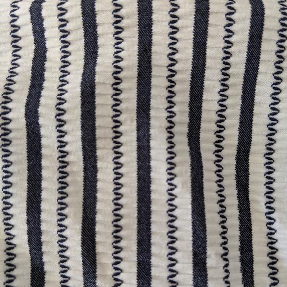 Suboo Cabana Triangle Tie Striped Seersucker 2 pc Bikini Swimsuit 8 NWT - Picture 6 of 9